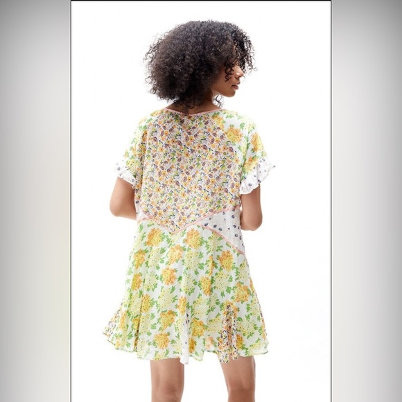Free People Women's Wildflower Patchwork Mini Dress - Picture 2 of 5